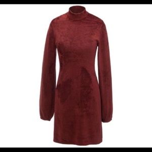 Elizabeth and James Nia velour long sleeve dress S